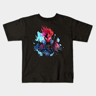 solo leveling mecha igris red armor Kids T-Shirt